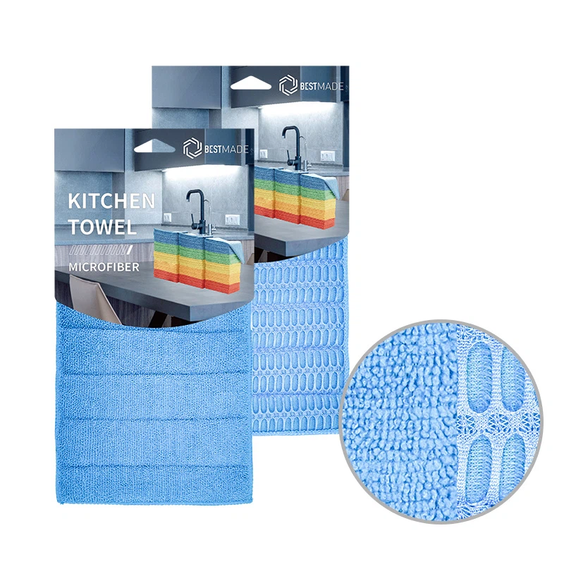 Microfiber Dish Cloths With Scrubber